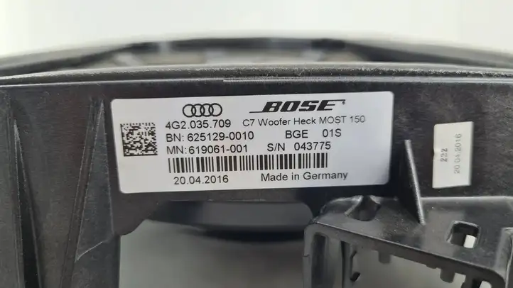 Audi A6 C7 (2014 - 2018) 4G2035709 Сабвуфер — фото 4