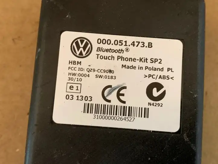 Volkswagen Touran II (2010 - 2016) 000051473B Bluetooth модуль — фото 8