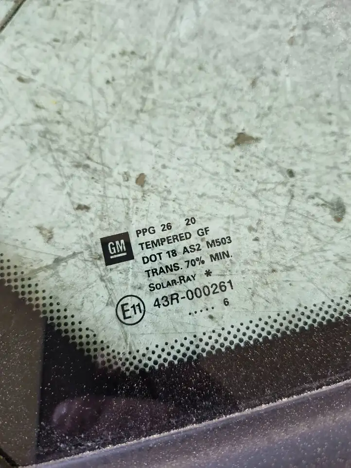 Opel Meriva A (2006 - 2010) 43R000261 Треугольное стекло кузова — фото 2