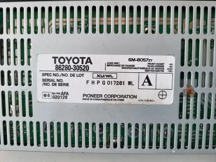 Lexus GS 300 350 430 450h (2004 - 2007) Усилитель звука — фото 7