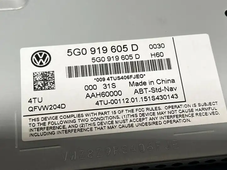 Volkswagen Golf VII (2013 - 2019) 5G0919605D Магнитола / мультимедийная система — фото 3