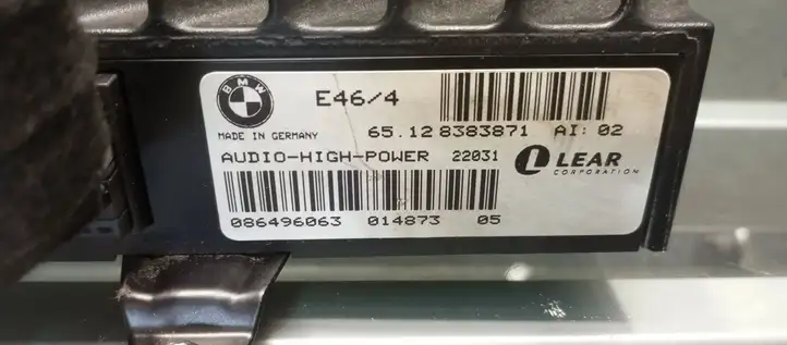 BMW 3 E46 (1998 - 2005) 8383871 Усилитель звука — фото 6