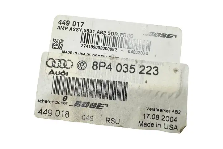 Audi A3/S3 8P (2004 - 2008) 8P4035223 Усилитель звука — фото 5