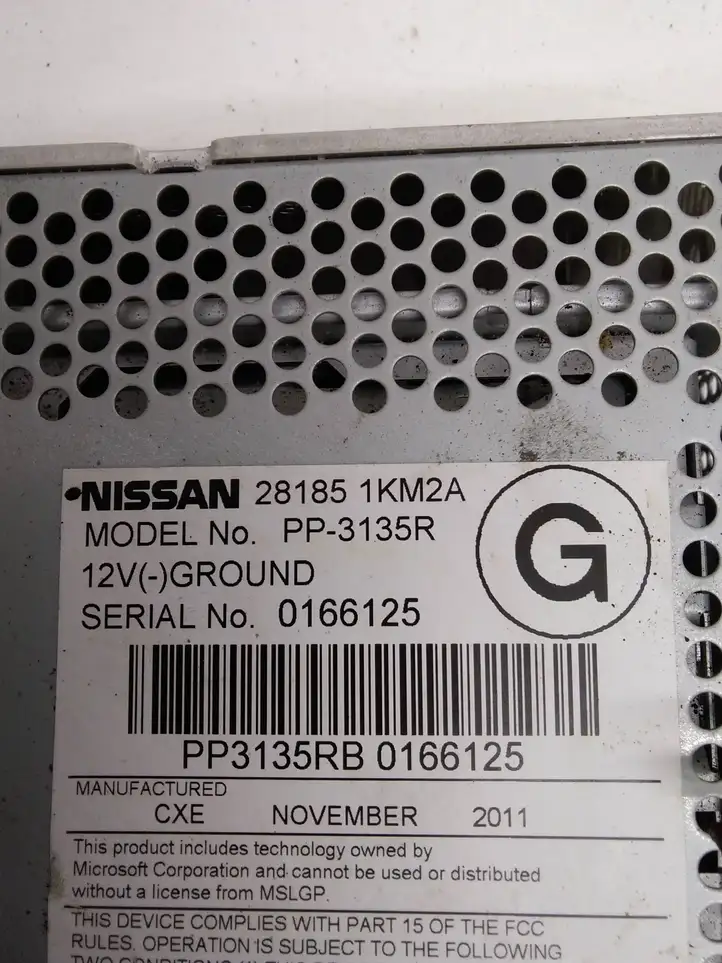 Nissan Juke I F15 (2010 - 2018) 281851KM2A Магнитола / мультимедийная система — фото 5