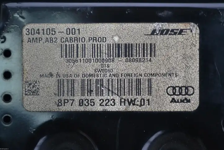 Audi A3/S3 8P (2008 - 2013) 8P7035223 Усилитель звука — фото 3
