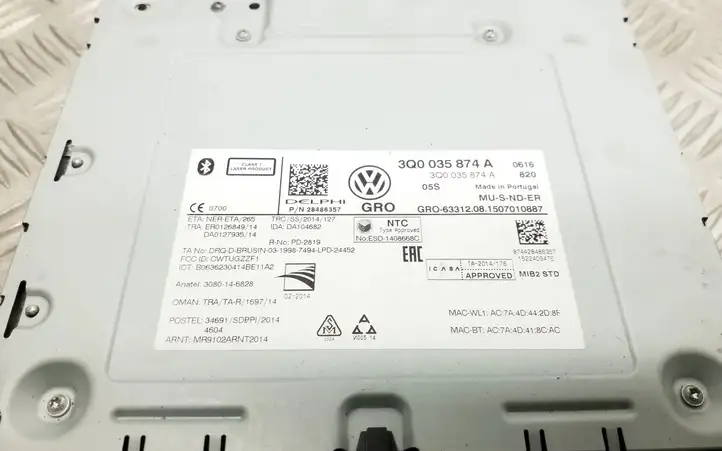Volkswagen PASSAT B8 (2015 - ) 3Q0035874A CD/DVD чейнджер — фото 4