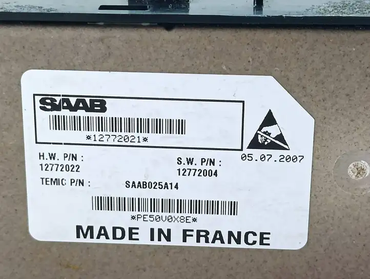 Saab 9-3 Ver2 (2003 - 2007) 12772021 Кнопка стеклоподъемников — фото 6