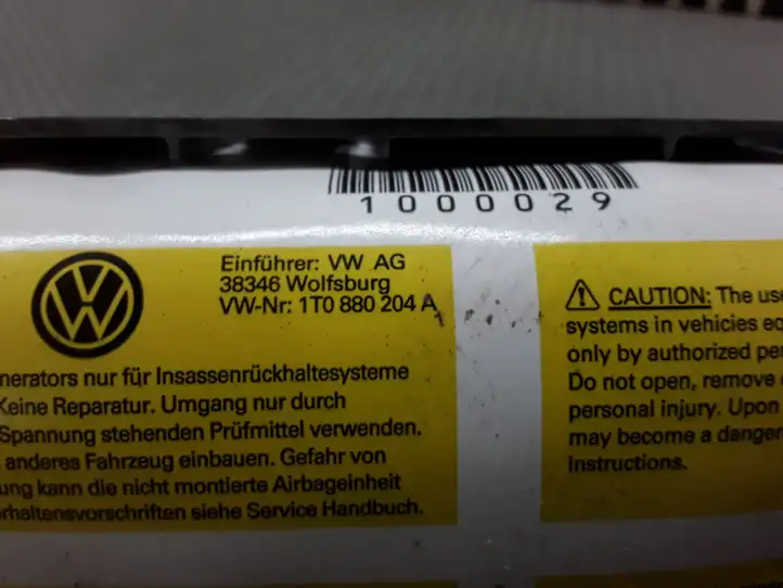 Volkswagen Touran I (2003 - 2010) 1T0880204A Подушка безопасности пассажира — фото 2