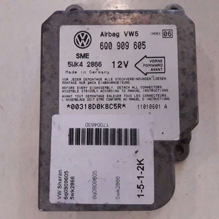 Volkswagen PASSAT B5 (1997 - 2000)  6Q0909605 Блок управления надувных подушек