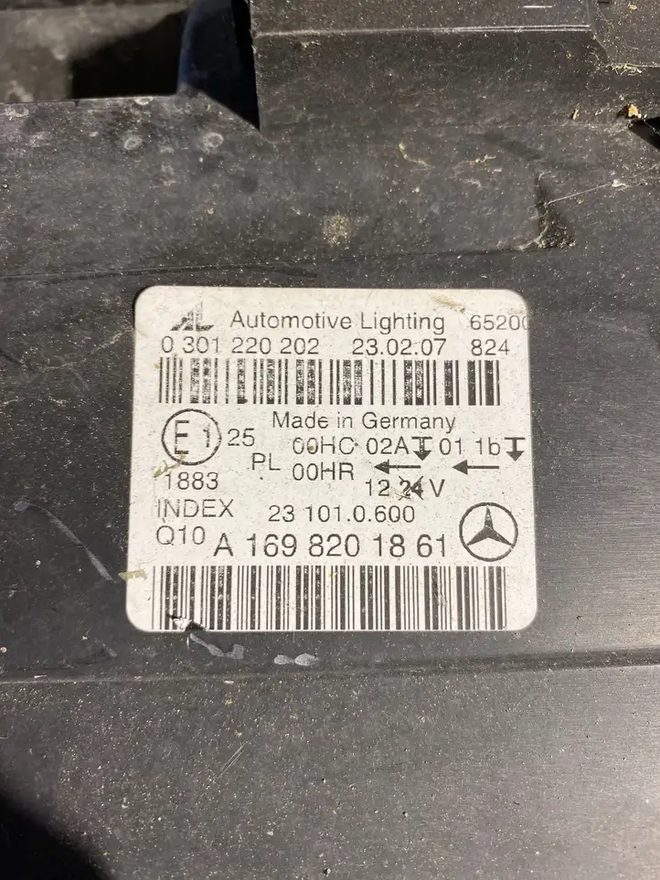 Mercedes-Benz B-class W245 (2005 - 2008) A1698201861 Передняя фара — фото 3