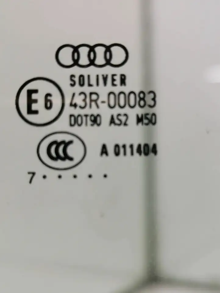 Audi A6 S6 C6 4F (2004 - 2008) E643R00083 Стекло передней двери — фото 2