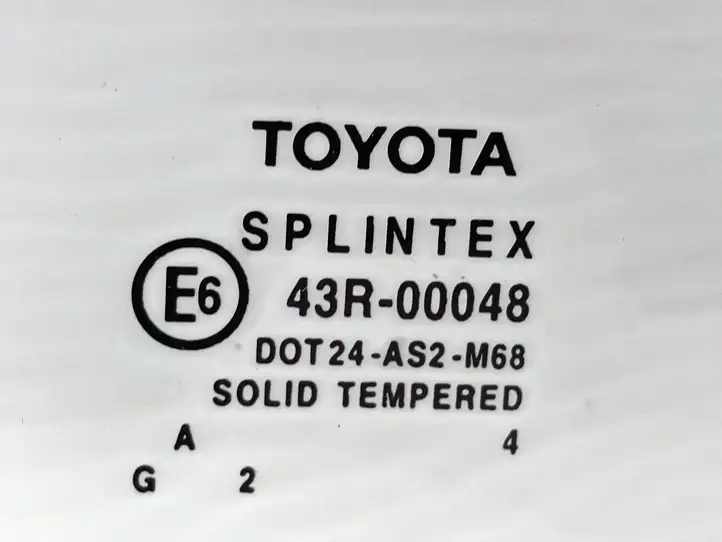 Toyota Avensis T250 (2003 - 2006) 43R00048 Стекло задней двери — фото 6