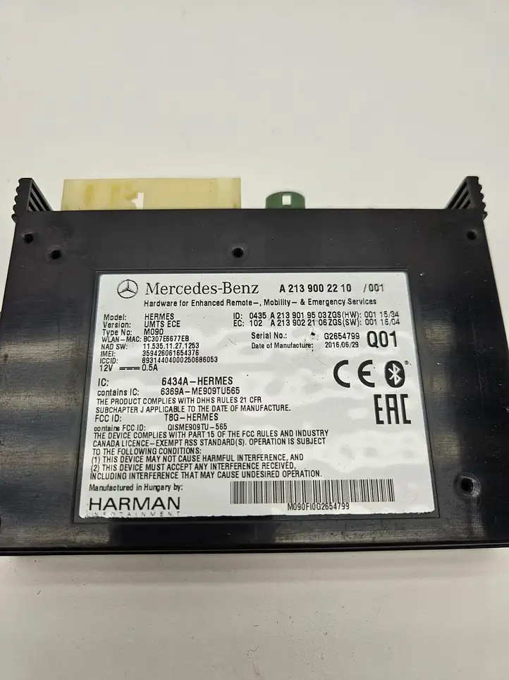 Mercedes-Benz E A207 (2010 - 2017) A2139002210 Bluetooth модуль — фото 4