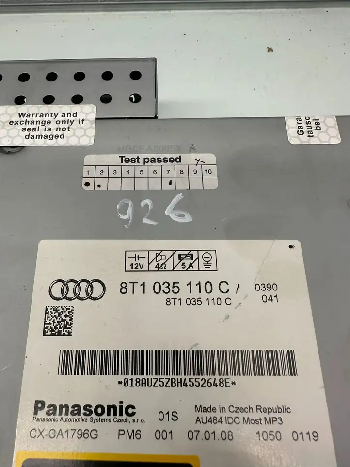 Audi A4 S4 B8 8K (2007 - 2011) 8T1035110C CD/DVD чейнджер — фото 7