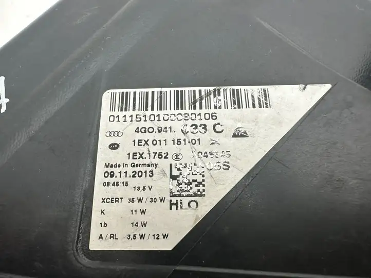 Audi A6 C7 (2011 - 2014) 4G0941033C Передняя фара — фото 22