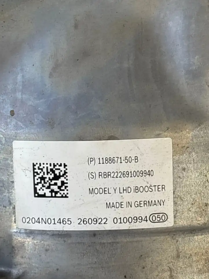 Tesla Model Y (2019 - 2024) 1188671-50-B Вакуумный усилитель тормозов — фото 5