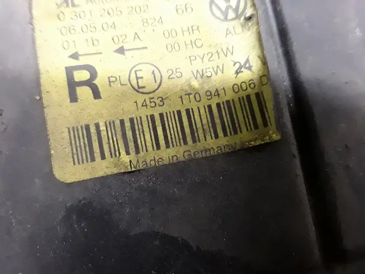 Volkswagen Caddy (2004 - 2010) 1T0941006D Передняя фара — фото 3