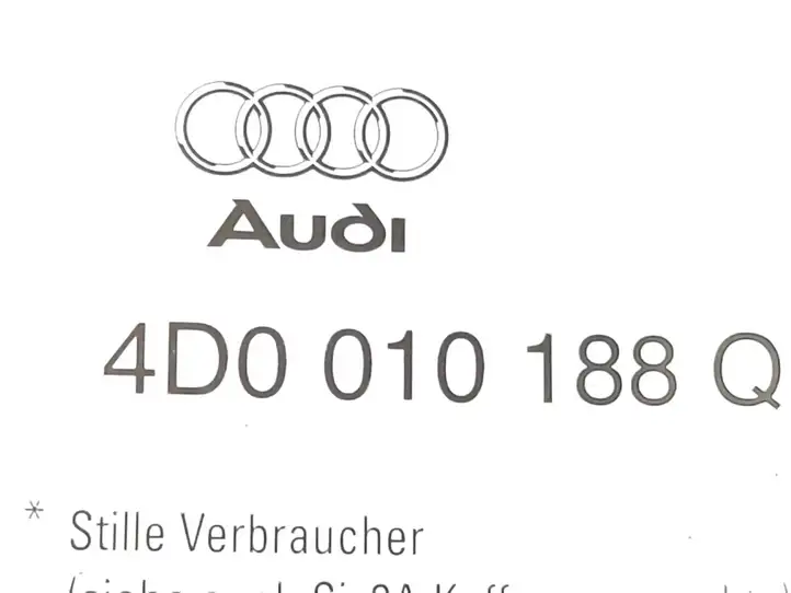 Audi A8 S8 D2 4D (1999 - 2002) 4D0010328G Боковая отделка ногового пространства — фото 2