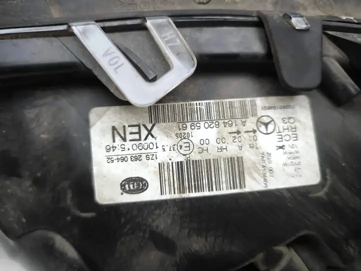 Mercedes-Benz ML W164 (2005 - 2011) A1648205961 Передняя фара — фото 4