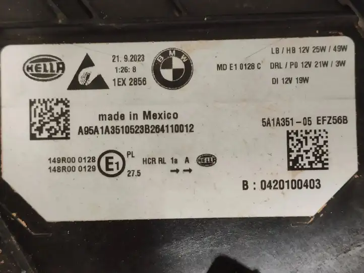 BMW 3 G20 G21 (2019 - ) 5A1A351 Передняя фара — фото 7