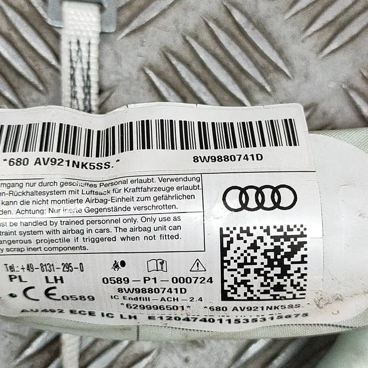 Audi A4 S4 B9 (2015 - 2019) 8W9880741D Боковая подушка безопасности шторка — фото 6
