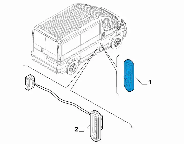 Fiat Ducato (2007 - 2014) 1348482080 Контакт двери — фото 3