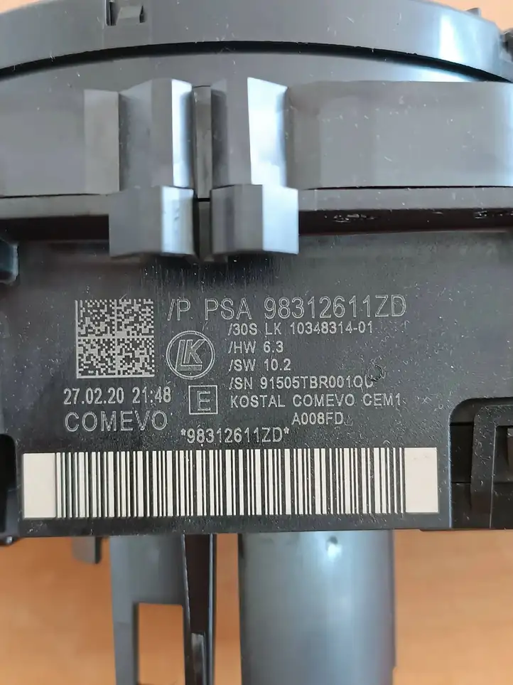 Citroen Berlingo (2018 - ) 98312611ZD Контактное кольцо SRS — фото 5