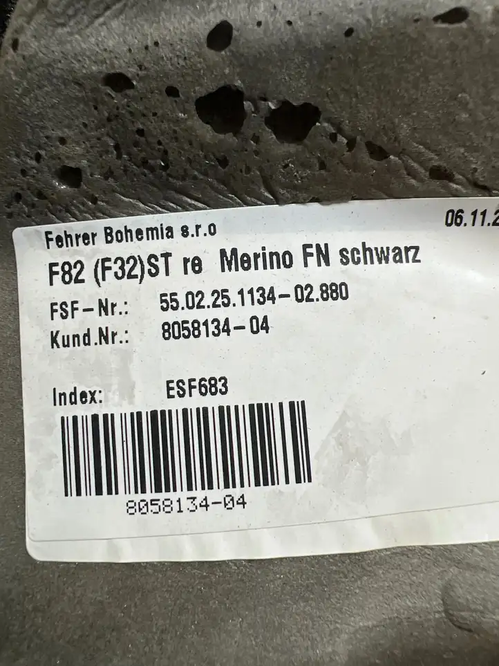 BMW M4 F82 F83 (2014 - 2020) 8058134 Нижняя боковая отделка заднего сиденья — фото 5