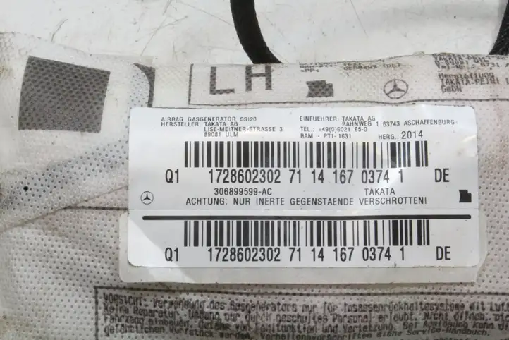 Mercedes-Benz SLK R172 (2011 - 2017) A1728602302 Подушка безопасности сиденья — фото 4