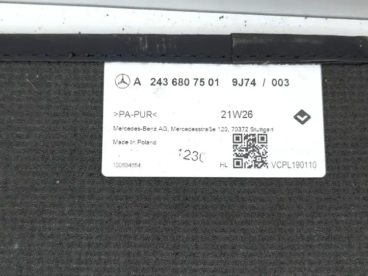Mercedes-Benz EQA (2021 - ) A2436807501 Задний коврик салона — фото 12