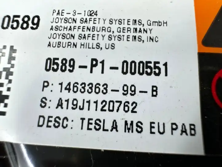 Tesla Model S (2016 - 2021) 102813600J Отделка внутренней панели салона — фото 17