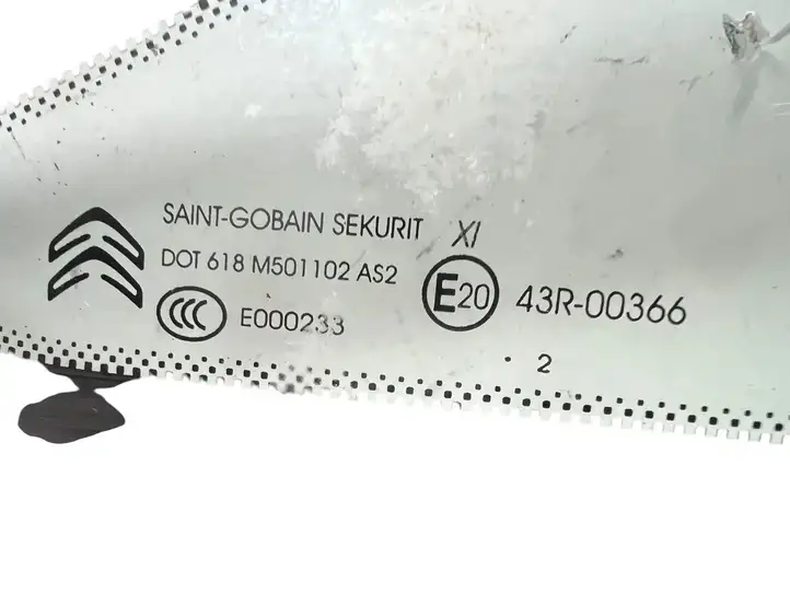 Citroen DS5 (2011 - 2018) 43R00366 Треугольное стекло кузова — фото 5