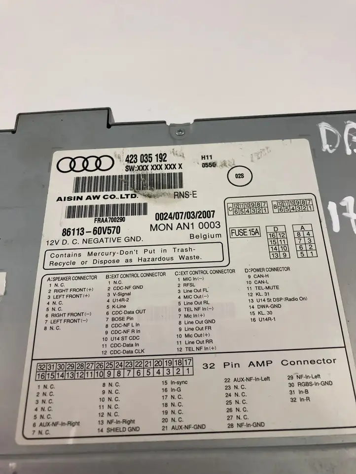 Audi R8 42 (2006 - 2015) 423035192 Магнитола / мультимедийная система — фото 2