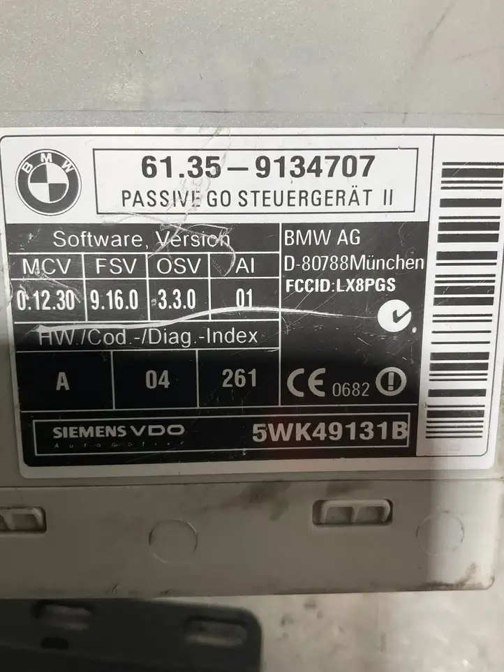 BMW 5 E60 E61 (2004 - 2010) 9134707 Блок бесключевого доступа — фото 10