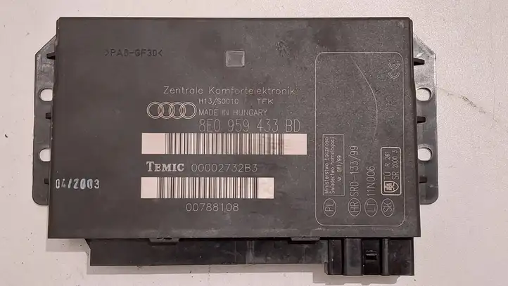 Audi A4 S4 B6 8E 8H (2000 - 2006) 8E0959433BD Модуль комфорта — фото 1