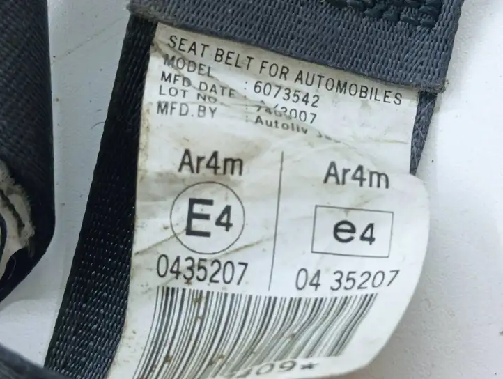 Honda CR-V (2006 - 2009) E40435207 Задний ремень безопасности — фото 5