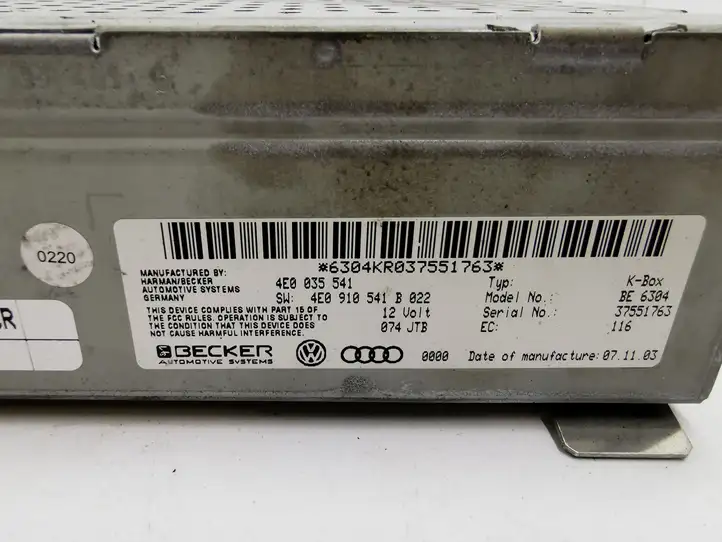 Audi A8 S8 D3 4E (2002 - 2005) 4E0035541 Магнитола / мультимедийная система — фото 6