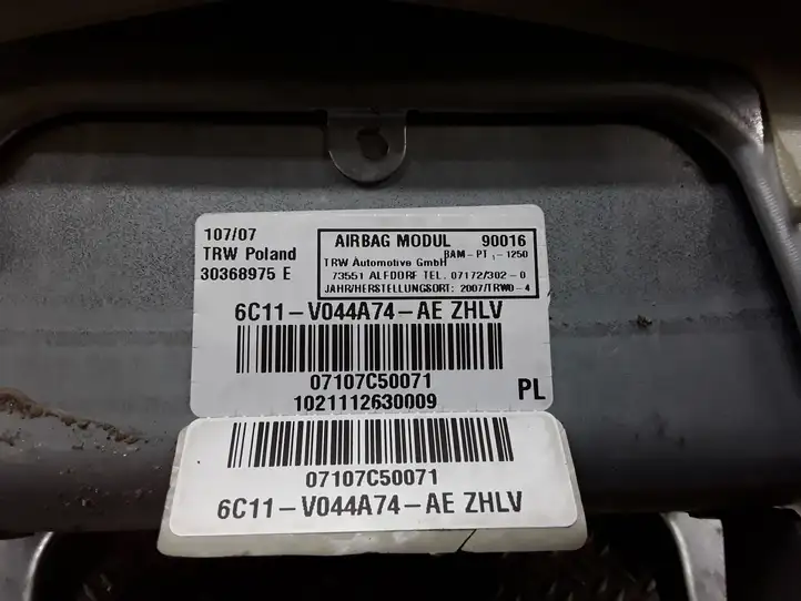 Ford Transit (2006 - 2013) 6C11V044A74AE Подушка безопасности пассажира — фото 2