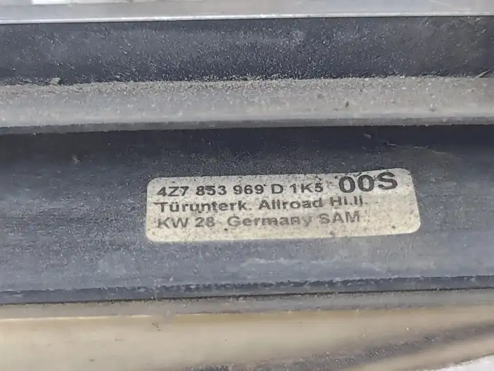 Audi A6 Allroad C5 (2000 - 2006) 4Z7853969D Молдинги задней двери — фото 13