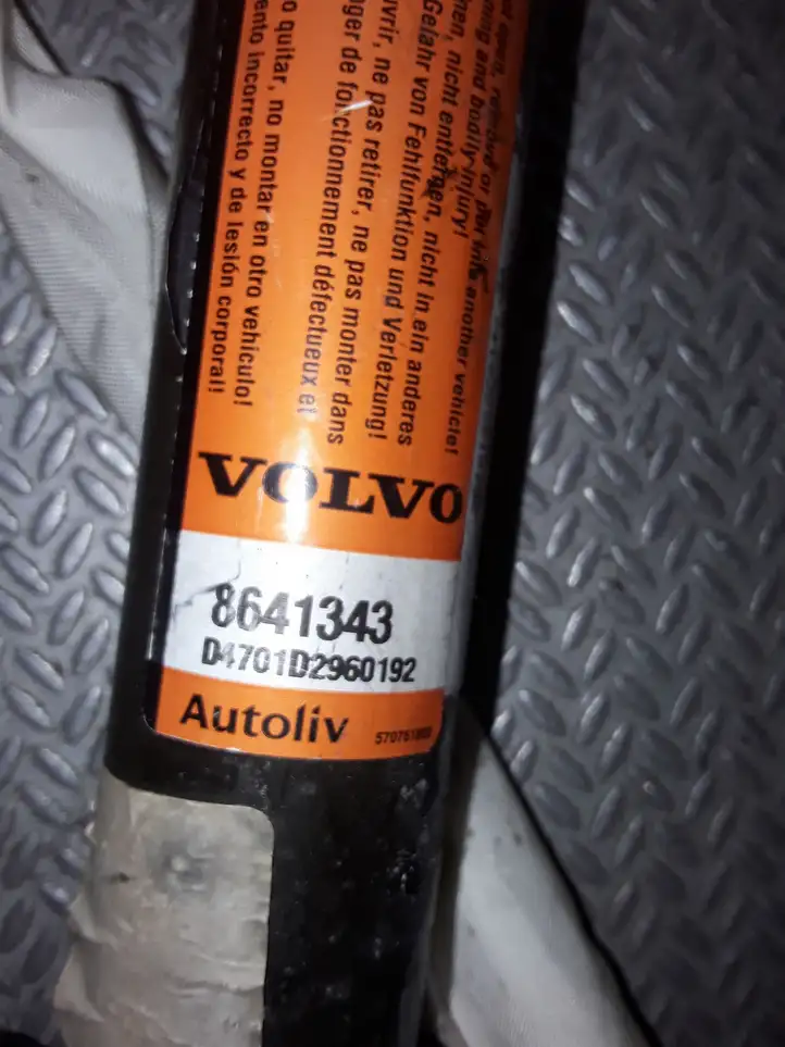 Volvo S60 (2000 - 2004) 8641343 Боковая подушка безопасности шторка — фото 3