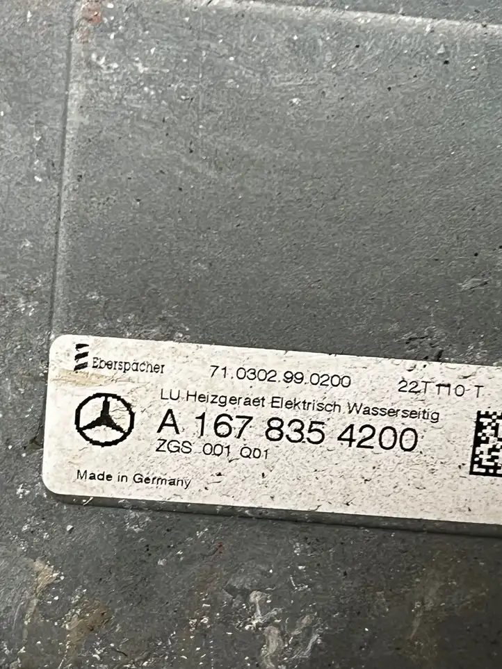 Mercedes-Benz GLE W167 (2019 - ) A1678354200 Подогреватель охлаждающей жидкости — фото 5