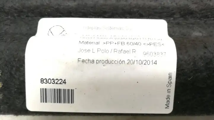 Renault Scenic III - Grand scenic III (2009 - 2016) 8303224 Коврик багажника — фото 7