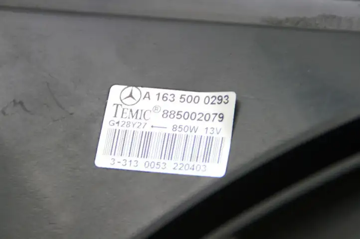 Mercedes-Benz ML W163 (1997 - 2005) A1635000293 Дифузор радиатора — фото 2