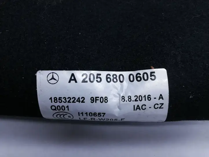 Mercedes-Benz C W205 (2014 - 2021) A2056800605 Пол багажника — фото 3