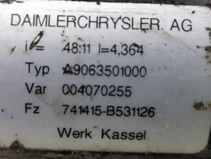 Mercedes-Benz Sprinter W906 (2006 - 2018) A9063501000 Задний мост с редуктором — фото 9
