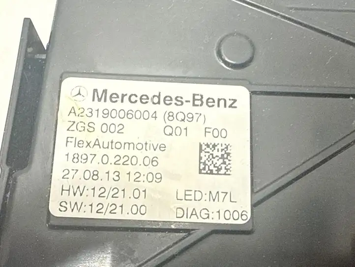 Mercedes-Benz SL R231 (2012 - 2019) A2319006004 Включатель освещения интерьера — фото 3
