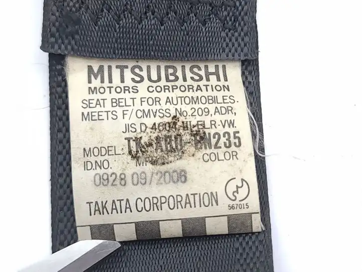 Mitsubishi Pajero (2006 - 2011) TKAB0EN235 Ремень безопасности 3-го ряда — фото 6