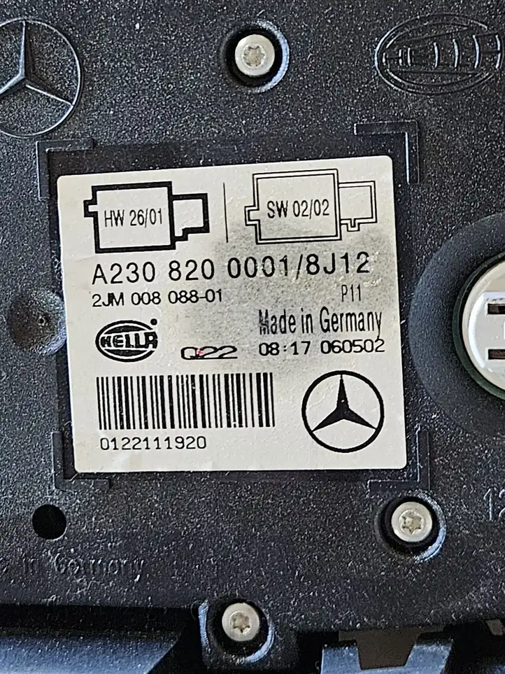 Mercedes-Benz SL R230 (2001 - 2012) A2308200001 Передняя подсветка — фото 5
