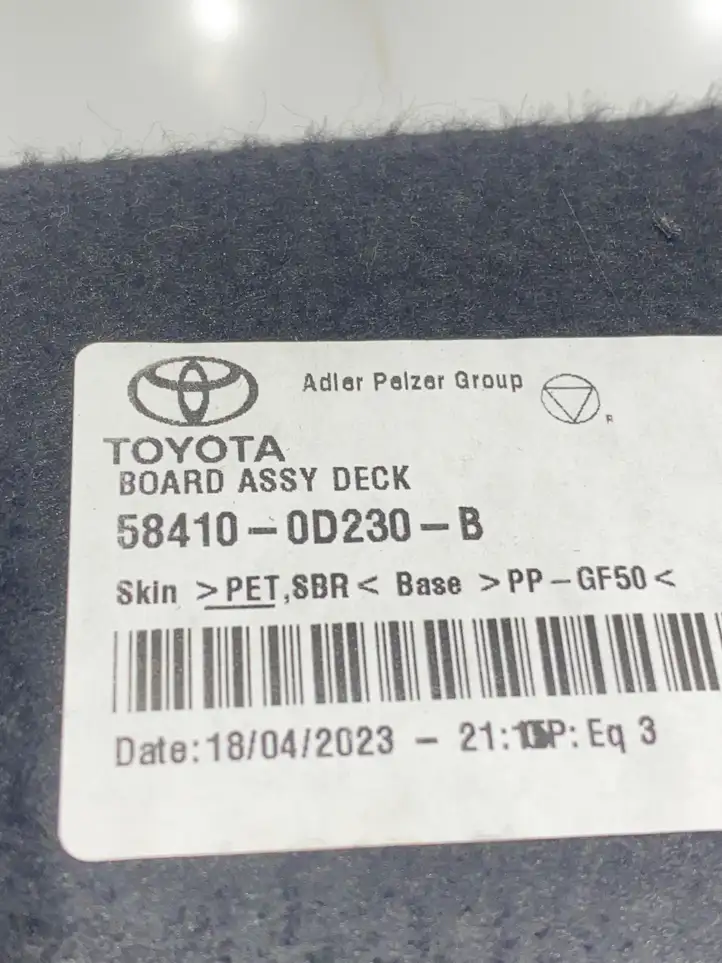 Toyota Yaris Cross (2020 - ) 584100D230B Пол багажника — фото 9