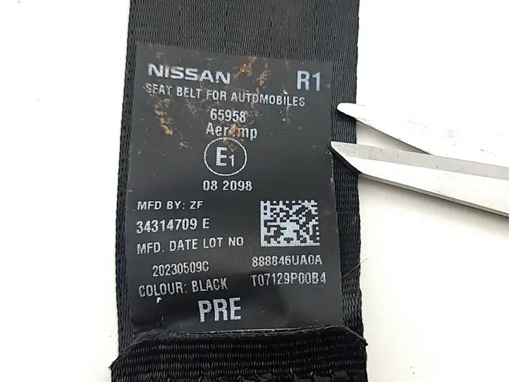 Nissan Qashqai J12 (2021 - ) 888846UA0A Задний ремень безопасности — фото 7